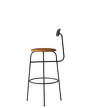 Barová stolička Afteroom Bar Chair, leather, black/cognac