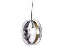 Lampa Orbital moon, clear/polished brass