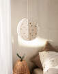 Dots Embroidered Textile Lampshade