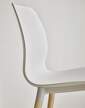 Seed Dining Chair, white oak / white