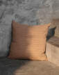 Brown Cotton Cushion Stripe