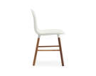 Židle Form, bílá/ořech