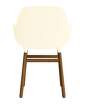 zidle-Form Armchair Walnut, cream