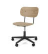 Kancelárska stolička Co Task Chair, black/natural oak