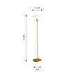Stojacia lampa PH 3½-2½, brass metallised