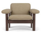 Kreslo Brasilia Low Back, Bouclé 02/dark stained oak