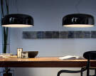 Závesná lampa Smithfield S, glossy black