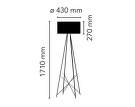 Stojacia lampa Ray F2