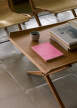 Konferenčný stolík X HM13, lacquered oak and walnut