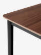 Jedálenský stôl Drip, black/lacquered walnut