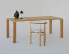 Stolička Bukowski, oak/Lana 24