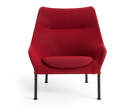 Kreslo O2, soft red textile