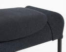 Otoman O2, black textile