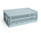 Plastové veko Colour Crate L, dusty blue