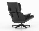 Kreslo Eames Lounge Chair Chestnut Black, Leather Premium F66 Nero