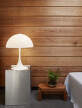 Stolná lampa Panthella 400,  white opal acryl