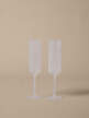 Poháre na šampanské Ripple Flutes set 2 ks, frosted