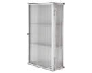 Skrinka Haze Reeded Glass, stainless steel