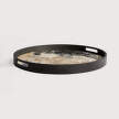 Podnos Organic Glass Tray Round S, black