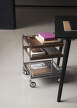 Servírovací vozík Alima NDS2, chrome / walnut
