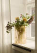 Váza Ridge H35, light orange frosted glass-1