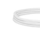 Textílny kabel, biely
