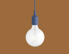 Závesná LED lampa E27, pale blue