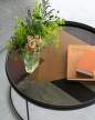 Podnos Angle Glass Tray Round XL, bronze