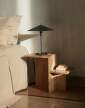 stolek-Distinct Side Table, brown travertine