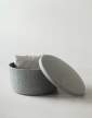 pouf-Hide Storage Pouf Large, grey