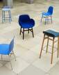 zidle-Form Chair Steel, bright blue