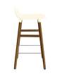 stolicka-Form Bar Chair 65 cm Walnut, cream