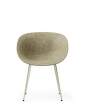 zidle-Mat Armchair Steel, seaweed/cream