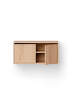 Policová zostava Wall Shelf 1900 Cabinet Low w. Doors, oak/black