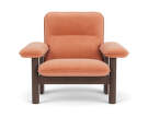 Kreslo Brasilia Lounge Chair, Avalon 012/dark stained oak