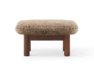 Ottoman Brasilia, Sheepskin sahara/walnut
