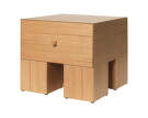 Nočný stolík Kuben, natural oak