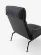 Kreslo Muno LN17 High Back w. Arms, black