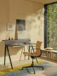 Pracovný stôl Courier, dark oak/deep black
