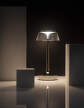 Prenosná lampa Bon Jour Unplugged, chrome/transparent