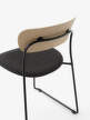 Stolička Pavilion AV52, oak/Re-Wool 198