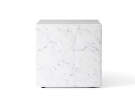 Odkladací stolík Plinth Cubic, Carrara