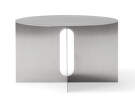 Konferenčný stolík Androgyne Ø63, brushed steel