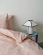 Stolná lampa Ava Pyramid 290, white
