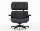 Kreslo Eames Lounge Chair Chestnut Black, Leather Premium F66 Nero