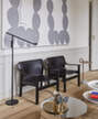 Stojací lampa Fifty-fifty, soft black-2