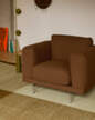 Koberec Verso 258x258, pale green / warm brown