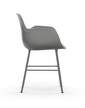 Form Armchair, grey/chrome