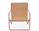 Kreslo Desert Lounge Chair, poppy red/sand