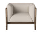 Křeslo Dive Dark Oak, Revi ivory/nature leather